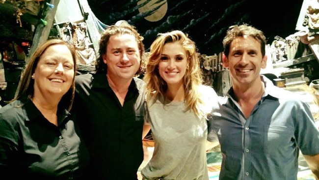 Mikey Webb and Delta Goodrem for Cats. Picture: Facebook/Auslan Stage Left.