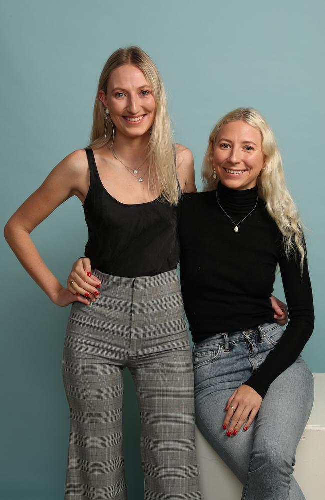 Jewellery designing sisters Alex and Natasha Chipman of Brisbane-based label Natasha Schweitzer. Picture: Liam Kidston.