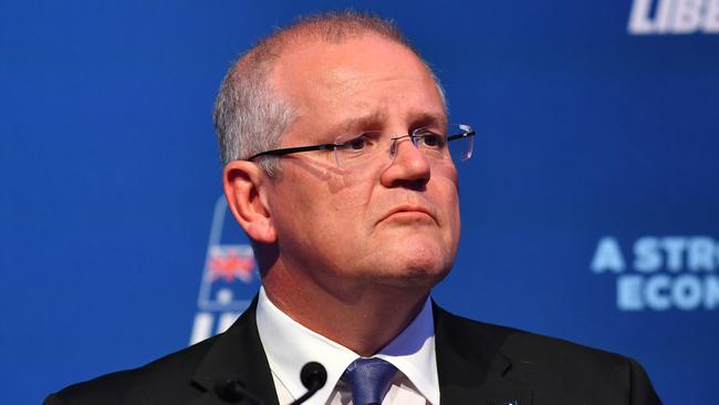 Scott Morrison’s government has spent $136 million this year alone in advertising and market research. Picture: AAP/Dean Lewins