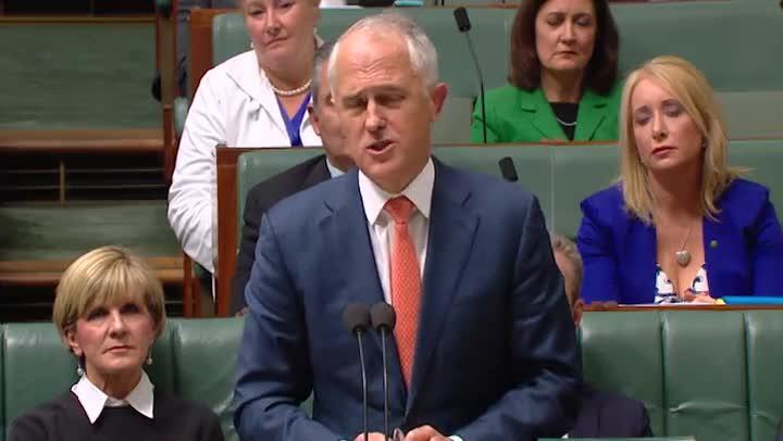 PM Malcolm Turnbull addresses parliament about the budget