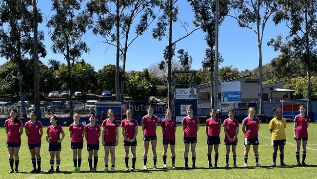 Brisbane SHS during the line-up.