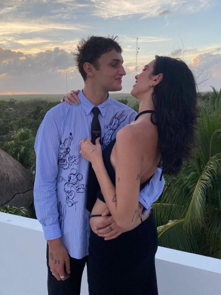 Dua Lipa was joined by boyfriend Anwar Hadid.