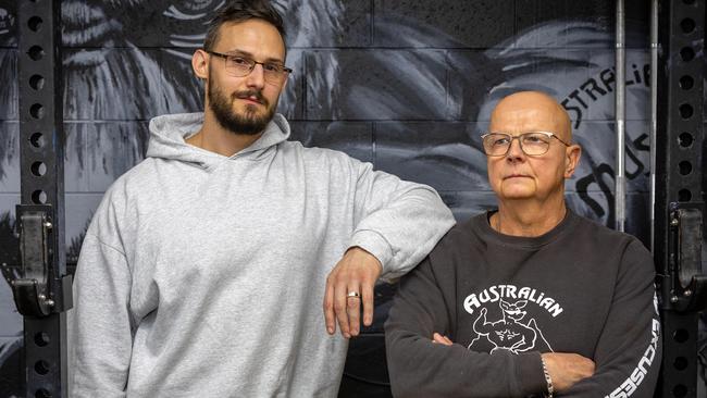 Australian Muscle The Gym manager Adrian Musseau and owner Kim Tanska. Picture: Emma Brasier
