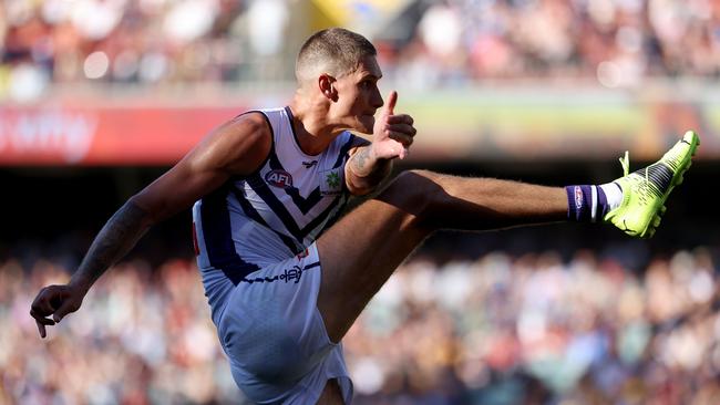 Fremantle’s ruck/forward Rory Lobb is the sort of player rivals could seek to trade for. Picture: James Elsby/AFL Photos via Getty Images