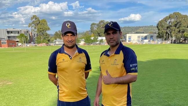 Junaid Zafar Khan (L) and Najam (R) in November, 2022. Picture: Facebook