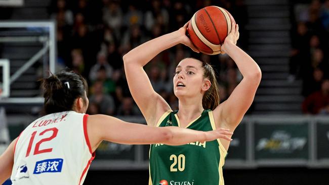 Not only has Izzy been selected for the Olympic squad but the Adelaide teen has also been drafted to play in the US WNBA for the Atlanta Dream. Picture: William West