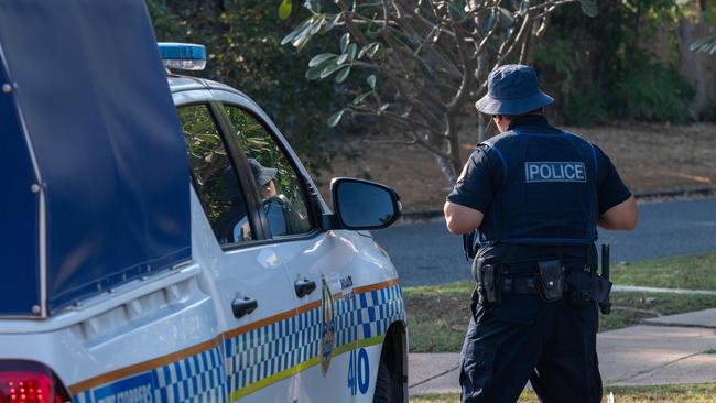 Northern Territory Police investigate an incident where a person died in a submerged car. Picture: Pema Tamang Pakhrin