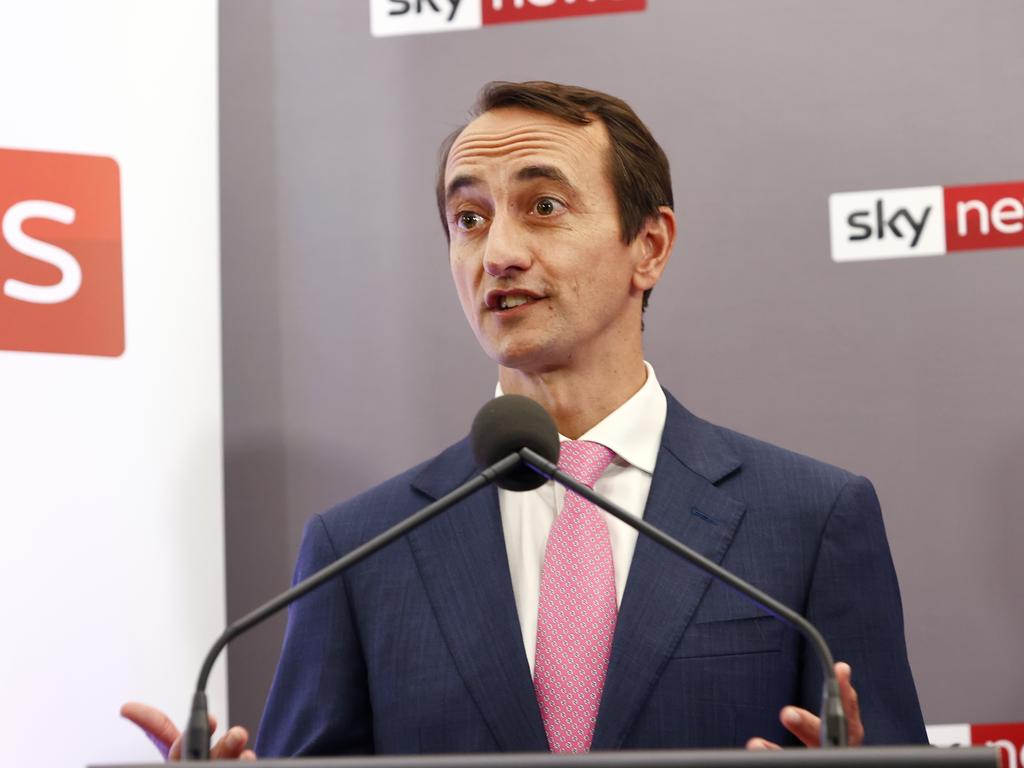 Liberal MP Dave Sharma demanded Ms Spender say which party she would side with if there was a hung parliament. Picture: Richard Dobson