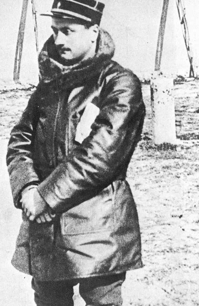 French aviator Roland Garros in an undated photo circa WWI.