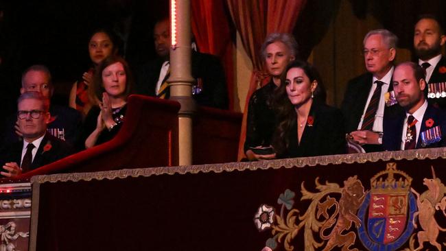 British Prime Minister Keir Starmer, his wife Victoria, Princess Catherine and Prince William at the Royal Albert Hall (front row, left to right). Picture: Chris J. Ratcliffe/Getty Images