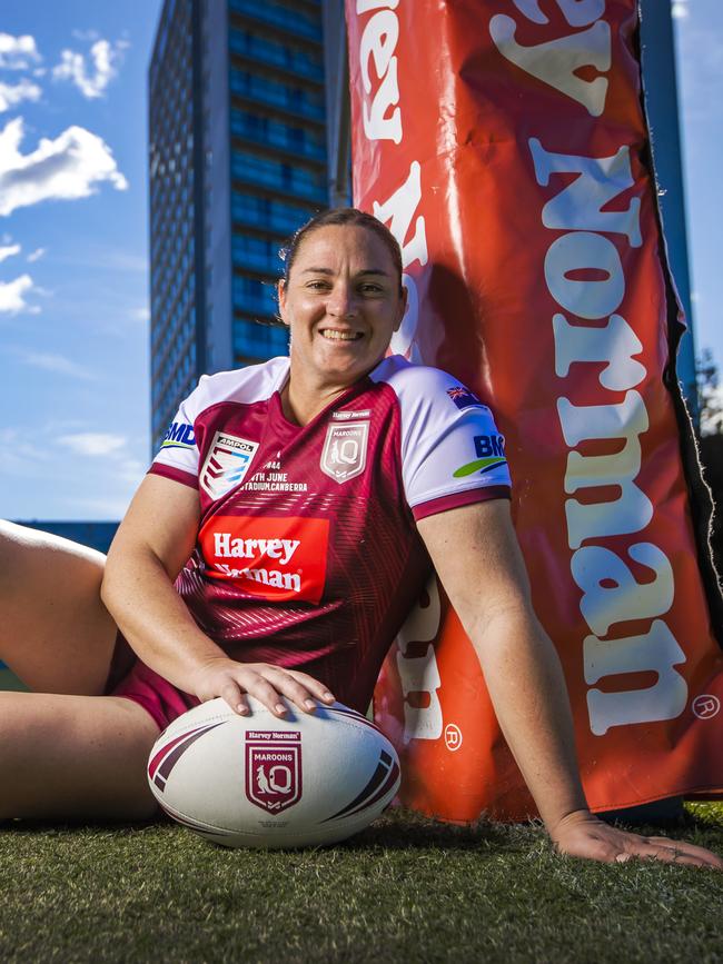 Steph Hancock is a Maroons stalwart. Picture: Nigel Hallett