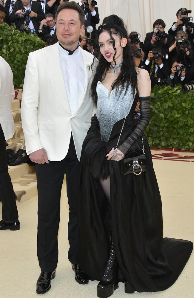 Elon Musk and Grimes have had an on-again, off-again relationship. Picture: Neilson Barnard/Getty Images