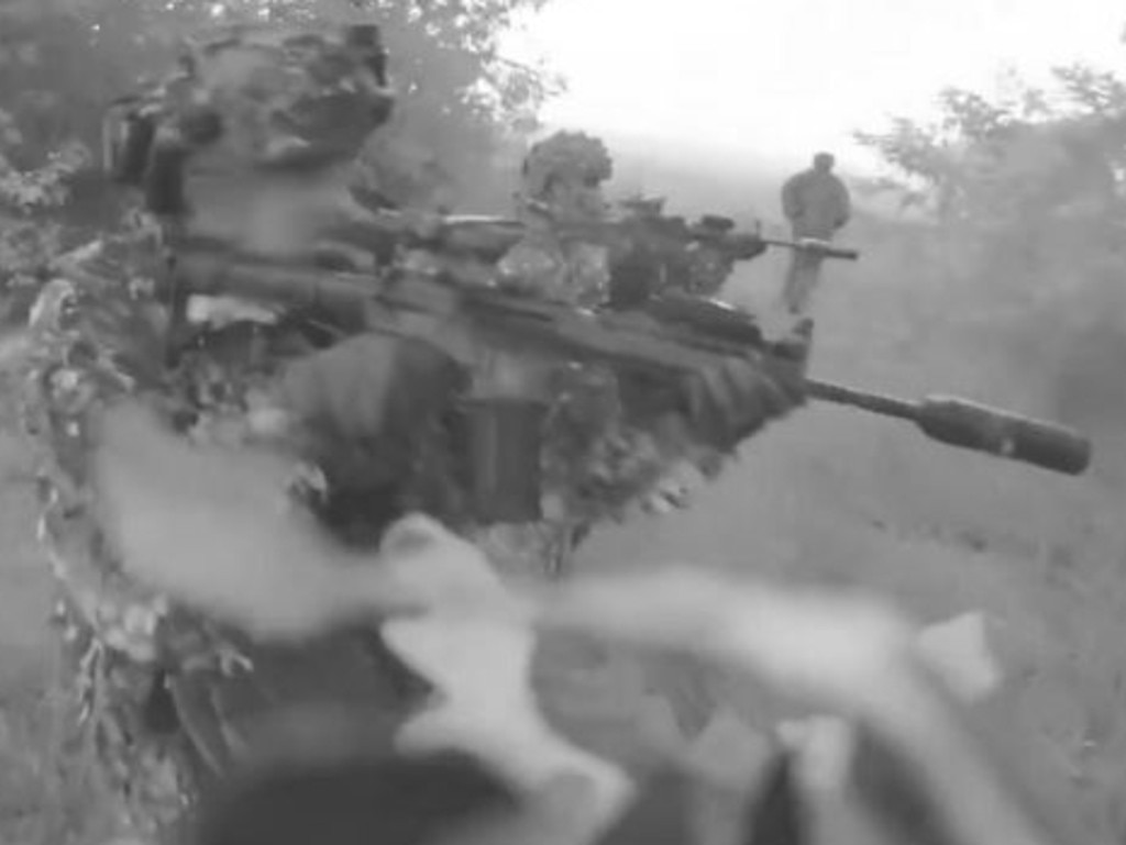 Footage showed Ukraine special forces ambushing Russian troops. Picture: Supplied