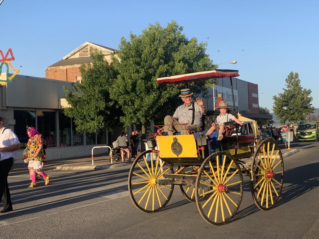 The steeped history of the town was on full display at the Port Pirie Christmas pageant. Picture: Isaac Selby