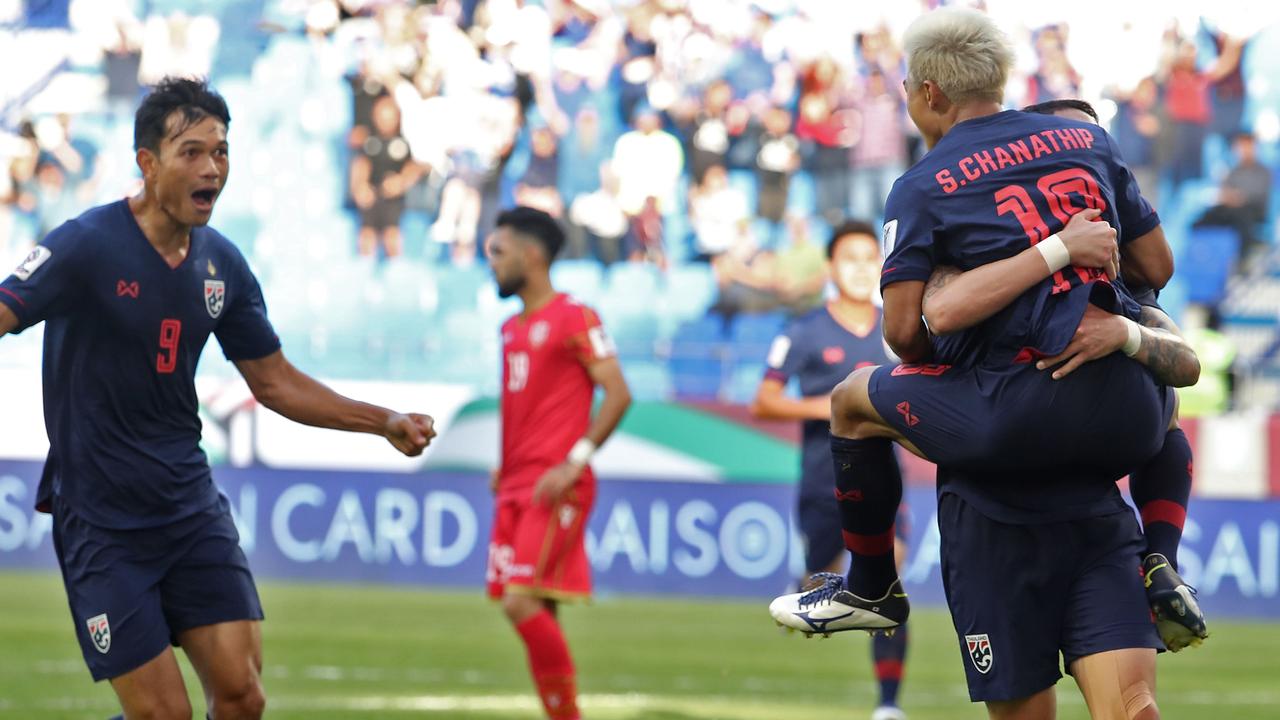 Chanathip Songkrasin dragged Thailand kicking a screaming to a 1-0 win.