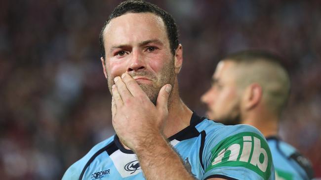 NSW captain Boyd Cordner was exposed in defence during Game Three last year. Picture: Brett Costello