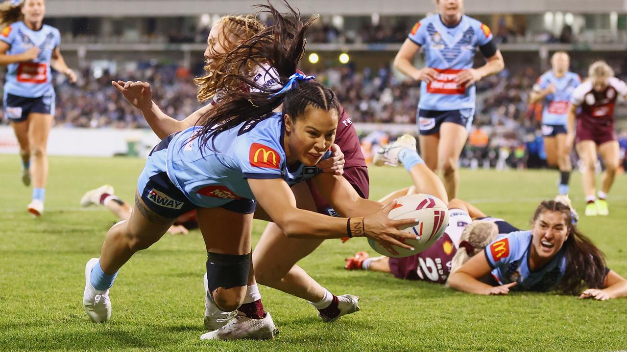 Tiana Penitani had a try disallowed on a mixed night for the winger. Picture: Mark Nolan/Getty Images