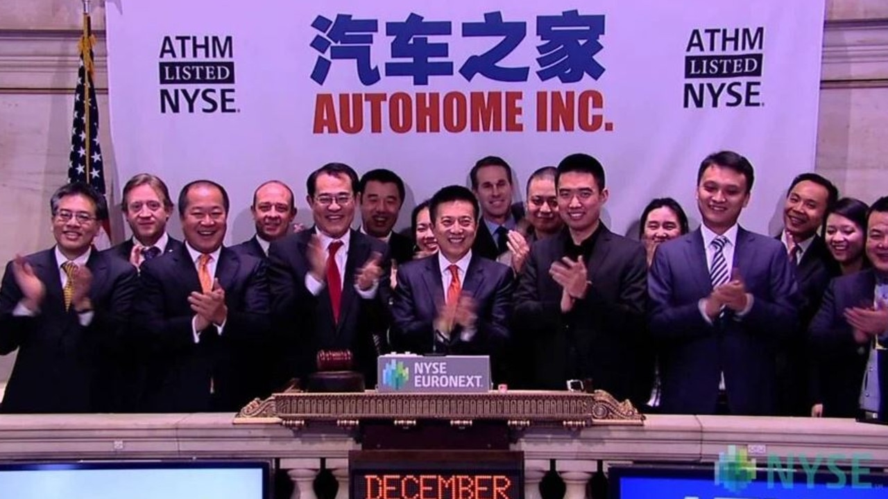 Mr Li’s other company Autohome listed on the NYSE a decade ago. Picture: Sina