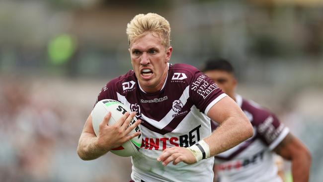 Ben Trbojevic had a fantastic first half for Manly. Picture: Matt King/Getty Images