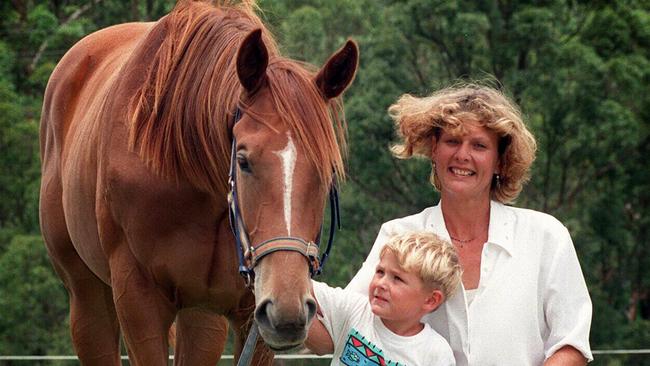 Sally Keay (Rogers) and her son Andrew in 1998.