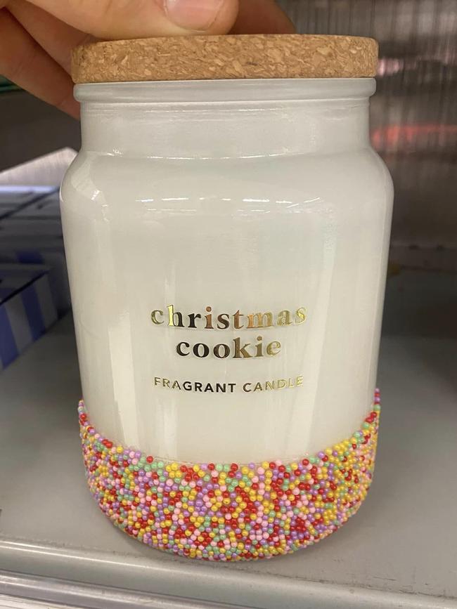 The Christmas Cookie candle sold out in 2022. Picture: Facebook