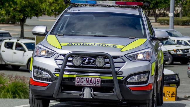 Emergency services attend a incident at what is to be believed the Village Roadshow Studios (possibly around sound stage 9).  Picture: Jerad Williams ambulance generic gold coast