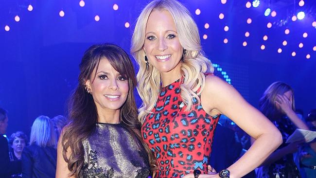 Paula Abdul and Carrie Bickmore at the Channel Ten Program Launch at the MCA, The Rocks, Sydney.