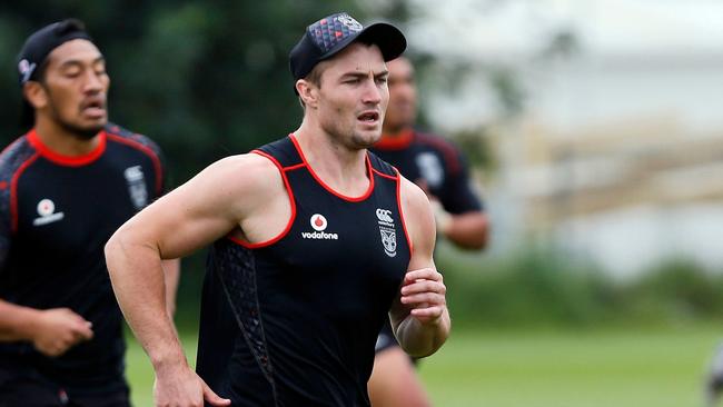 Kieran Foran, Vodafone Warriors NRL rugby league team during a training session at Mt Smart no3. Auckland, New Zealand. 29 November 2016. Copyright Image: William Booth / www.photosport.nz