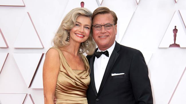 Paulina Porizkova and Aaron Sorkin attend the 93rd Annual Academy Awards. Picture: Matt Petit/A.M.P.A.S. via Getty Images