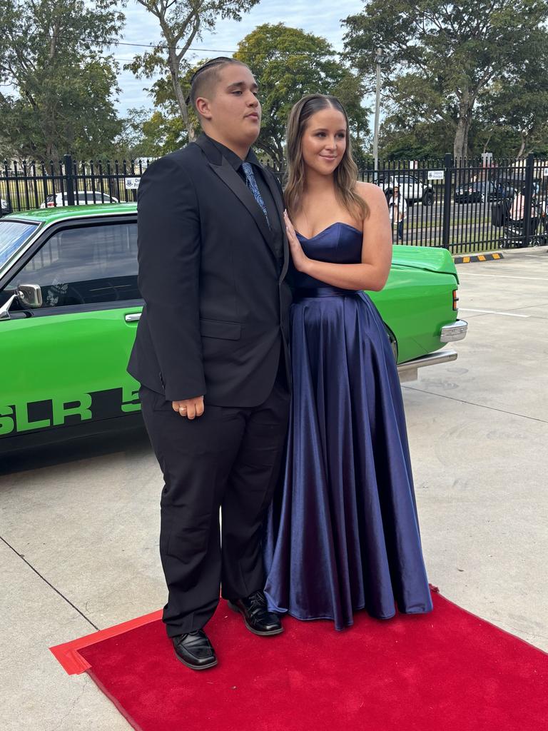 Students arrive at Maryborough State High School's formal.