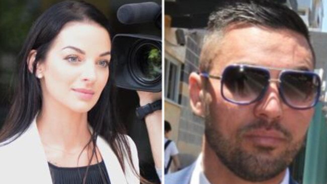 Channel Seven reporter Laura Banks, left, and Salim Mehajer.