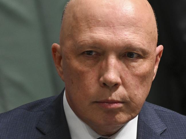 CANBERRA, AUSTRALIA - DECEMBER 1: Leader of the Opposition Peter Dutton MP during question time at Parliament House in Canberra. Picture: NCA NewsWire / Martin Ollman