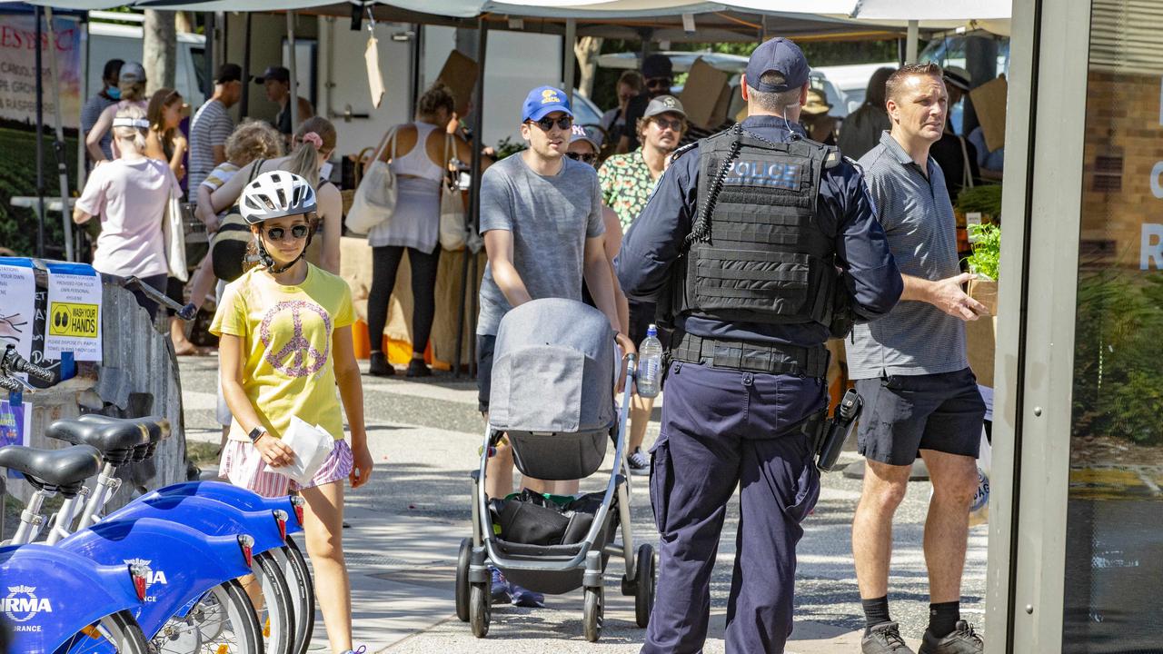 Queensland Police were on the scene. Picture: Richard Walker