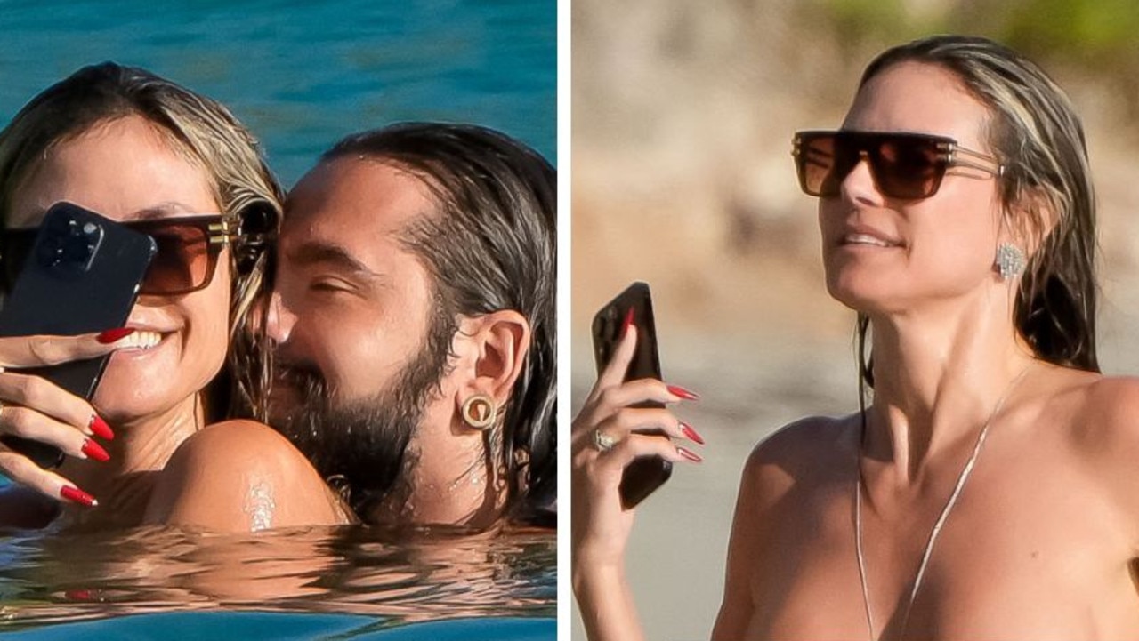 Heidi Klum Hits The Beach Topless Again During St Barts Vacation With