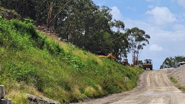 Picture of the site of the planned concrete batching plant west of the Pacific Motorway at Burleigh Heads.