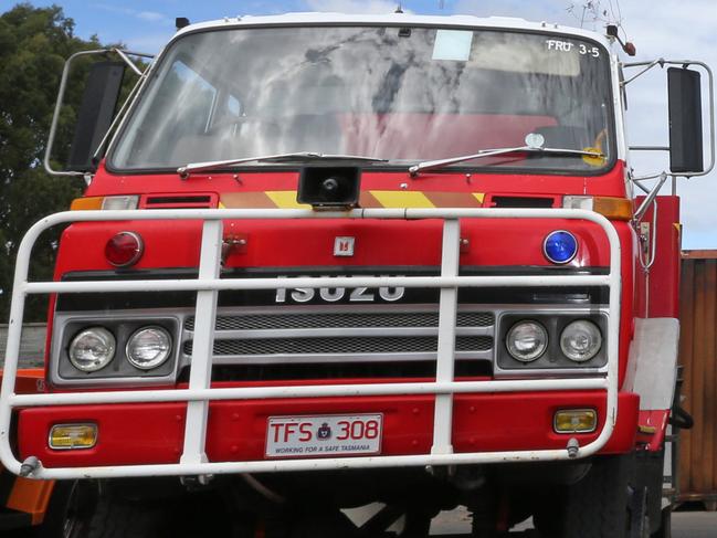 Tasmania Fire Service District Officer Shane Brett at the Tasmania Fire Service facility at Burnie