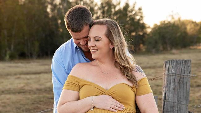 Krissy and Clayton Orr tried not to get their hopes up throughout the pregnancy. Picture: Tiffany Jade Photography