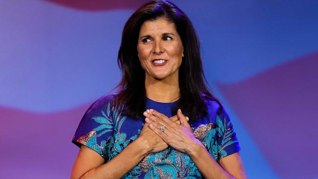 Nikki Haley will run for the 2024 Republican presidential nomination. Picture: AFP.