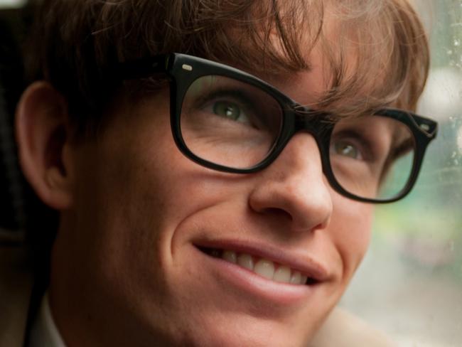 This image released by Focus Features shows Eddie Redmayne as Stephen Hawking in a scene from "The Theory of Everything." Redmayne was nominated for an Oscar Award for best actor on Thursday, Jan. 15, 2015, for his role in the film. The 87th Annual Academy Awards will take place on Sunday, Feb. 22, 2015 at the Dolby Theatre in Los Angeles. (AP Photo/Focus Features, Liam Daniel)