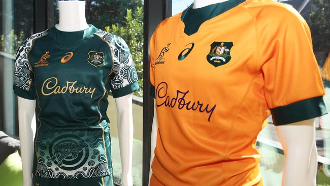 The Wallabies jersey will carry a Cadbury logo for the next five years