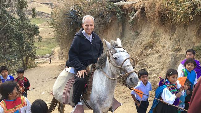 Prevost for many years lived and worked in Peru as a missionary and parish priest. Photo: Ernesto Benavides/AFP/Getty Images