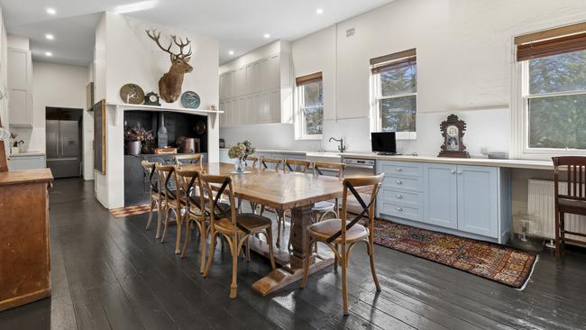 The kitchen and dining area has been sympathetically updated.