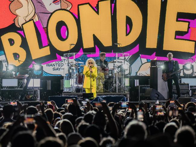 Blondie performing on the Gold Coast during the Pandemonium Rocks tour at the Southport Broadwater Parklands, on Saturday, April 27, 2024 Picture: Emmah Molles @RocknRoxCreatives