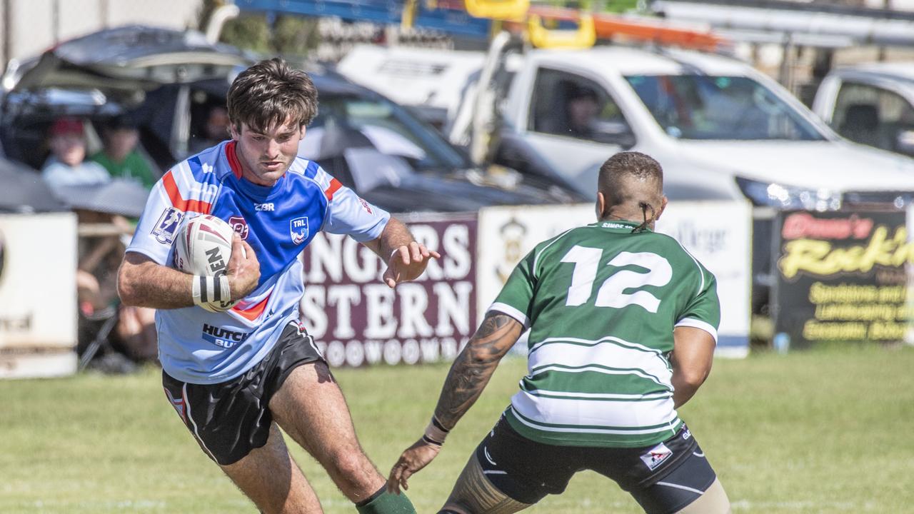 Matthew Christensen in action for the Clydesdales against Ipswich Diggers. Picture: Nev Madsen.