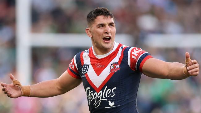 Victor Radley needs to work on his tackling technique. Picture: Mark Kolbe/Getty Images