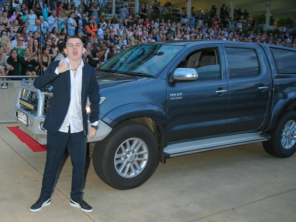 Jack McDougall at the Red Carpet arrivals at Sea World for the Pimpama SHS Formal 2023. Picture: Glenn Campbell