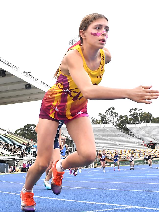 QGSSSA private schoolgirl track and field championship. Thursday September 15, 2022. Picture, John Gass