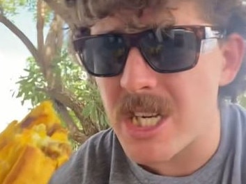 A pie reviewer has provided a hilarious, scathing critique of Mount Morgan in a recent TikTok video.