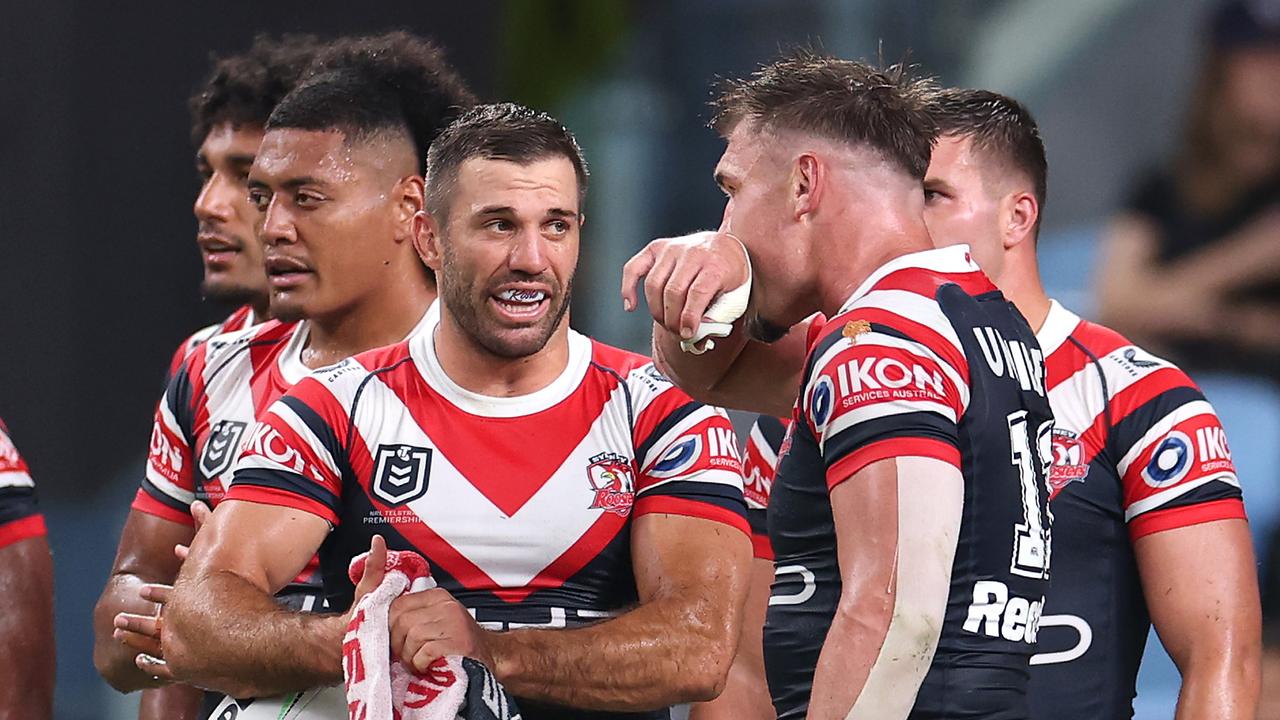 The Roosters looked outgunned in every area on Thursday night. (Photo by Cameron Spencer/Getty Images)