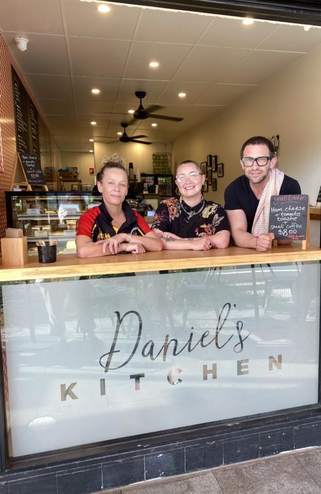 Daniel spotted at the front window seat of his cafe, Daniel's Kitchen.